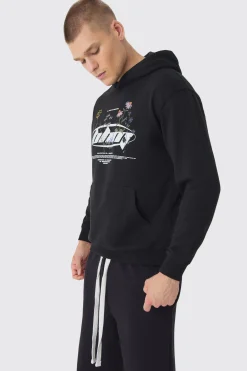 boohooMAN BHM Floral Print Hoodie | UK| Hoodies & Sweatshirts