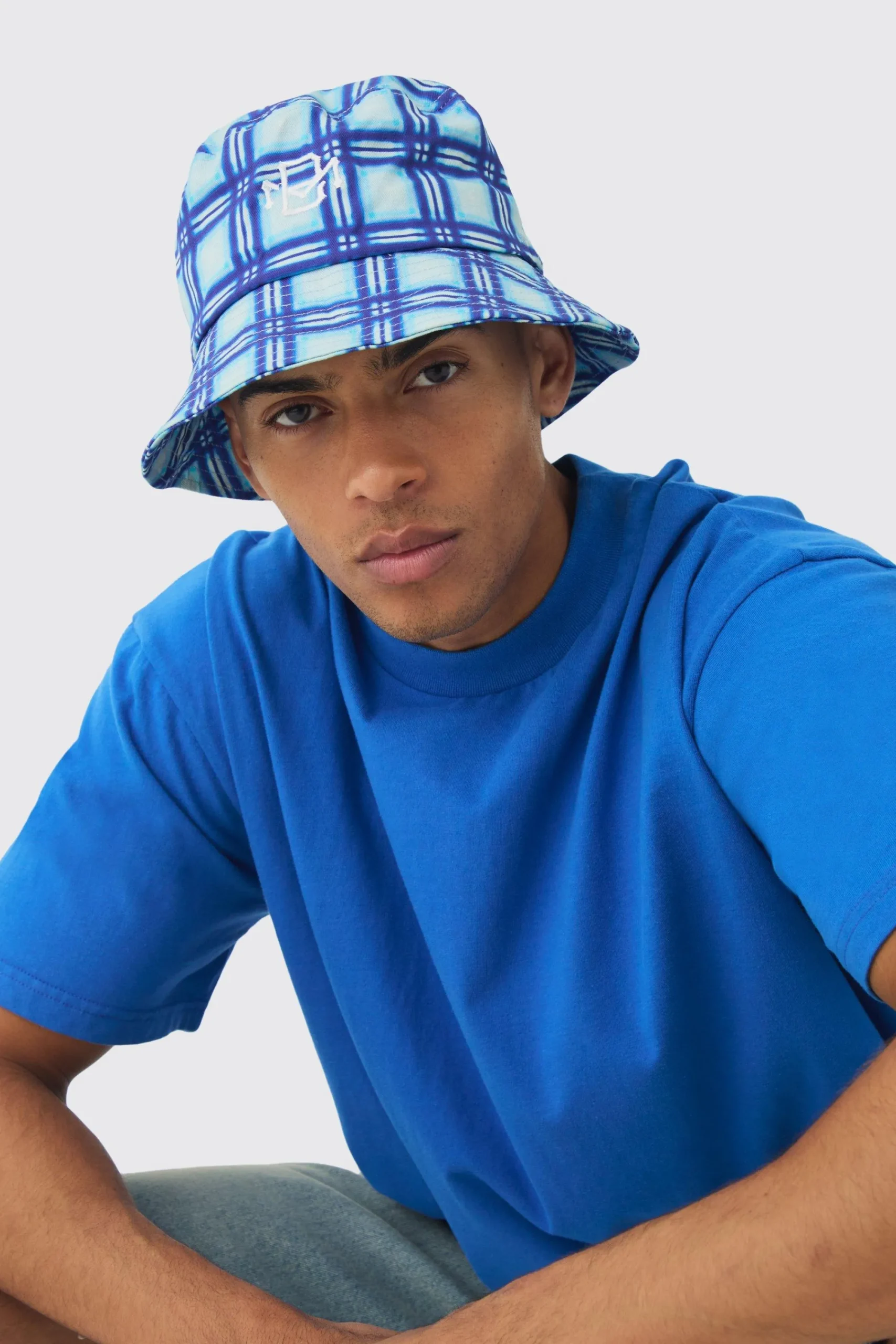 boohooMAN BM Checked Bucket Hat In | UK| Hats & Caps