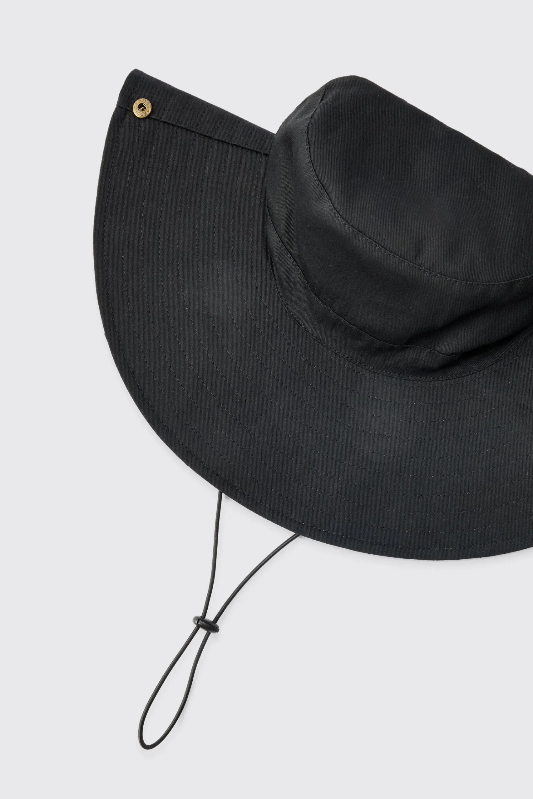 boohooMAN BM Wide Brim Bucket Hat In | UK| Hats & Caps