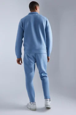 boohooMAN Bonded Scuba Harrington Set | UK| Tracksuits