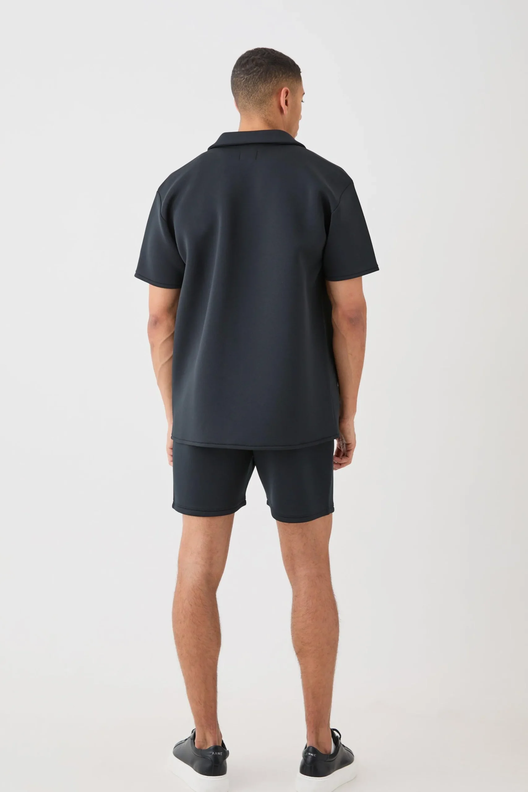 boohooMAN Bonded Scuba Oversized Shirt | UK| Shirts