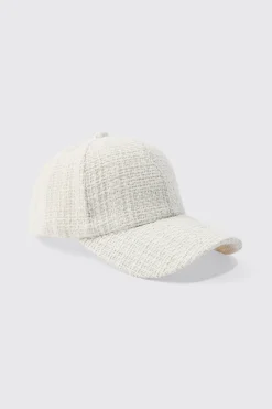 boohooMAN Boucle Texture Cap In | UK| Hats & Caps