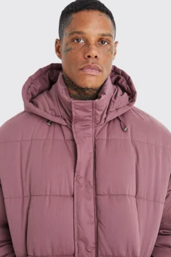 boohooMAN Boxy Crinkle Nylon Puffer | UK| Coats & Jackets