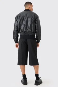 boohooMAN Boxy Embroidered Bomber | UK| Coats & Jackets