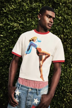 Boxy Fit Baby Printed T-shirt | UK^boohooMAN Online
