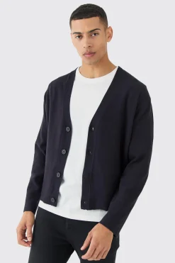 boohooMAN Boxy Fit Knitted Cardigan | UK| Knitwear
