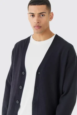boohooMAN Boxy Fit Knitted Cardigan | UK| Knitwear