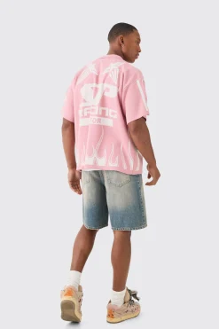 boohooMAN Boxy Fit Knitted Moto Shirt | UK| Shirts