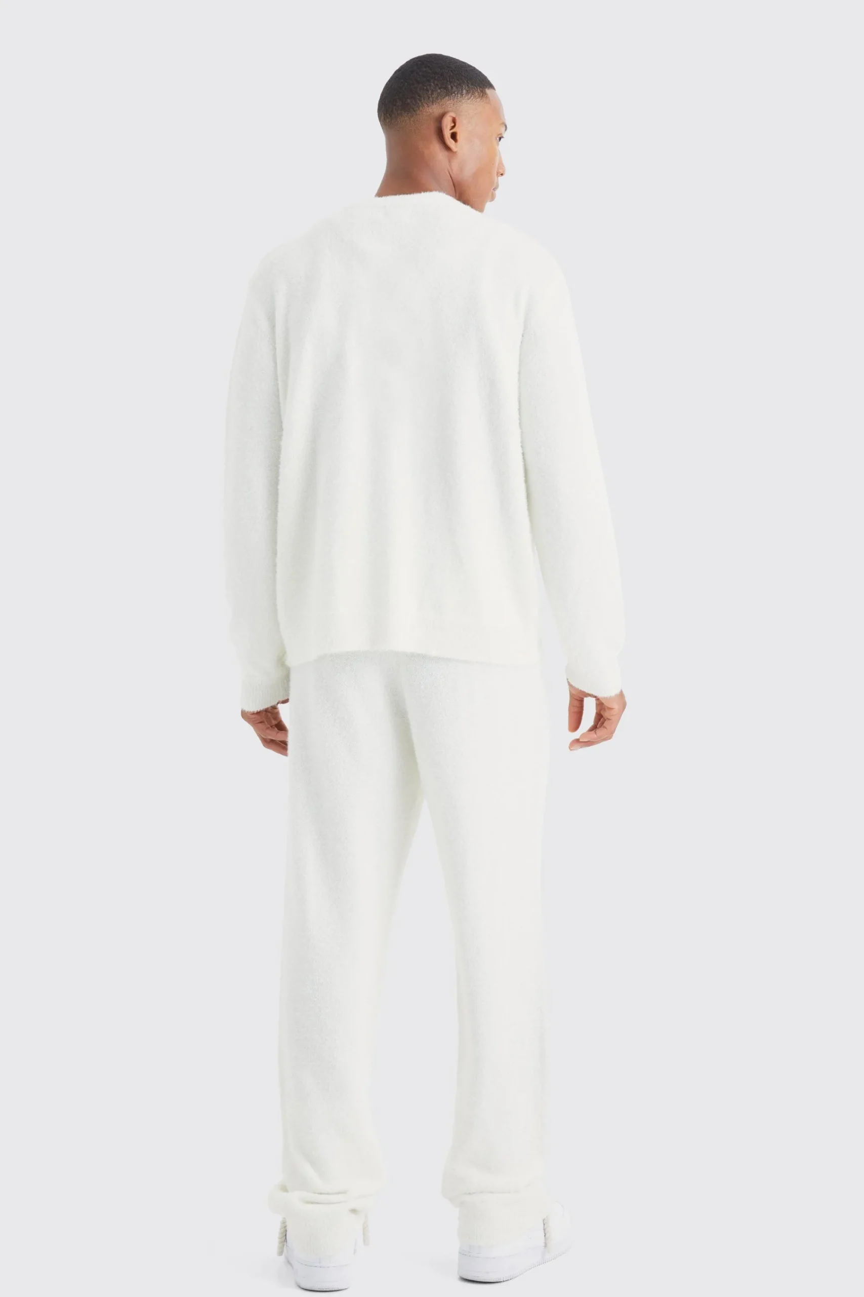 boohooMAN Boxy Fluffy Knitted Cardigan | UK| Knitwear