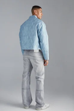 boohooMAN Boxy Funnel Neck Biker Jacket | UK| Coats & Jackets