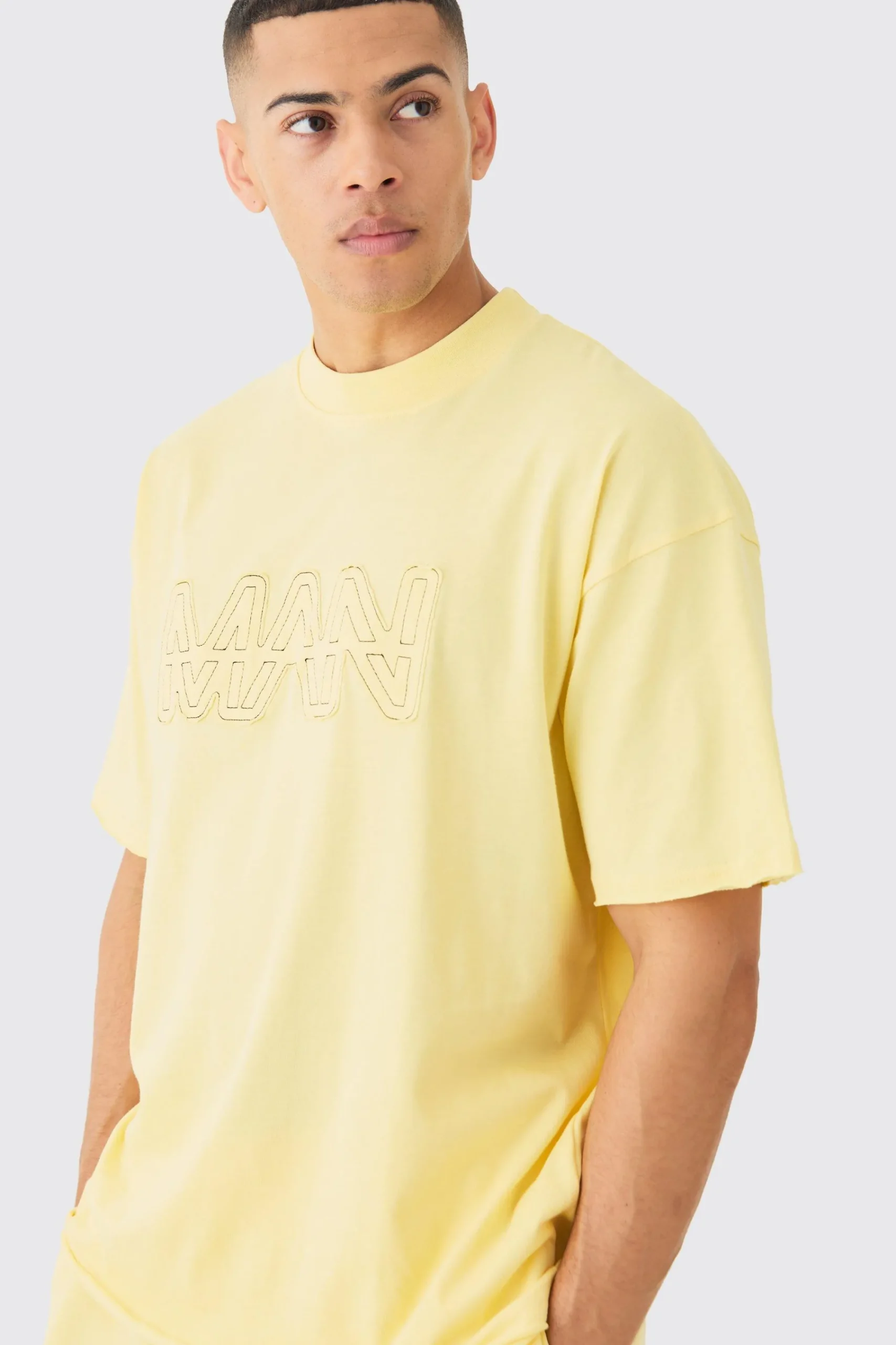 boohooMAN Boxy Man Distressed T-Shirt & Shorts Set | UK| Sets & Co-Ords|Tracksuits
