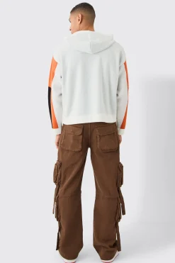 boohooMAN Boxy Moto Graphic Hoodie | UK| Knitwear