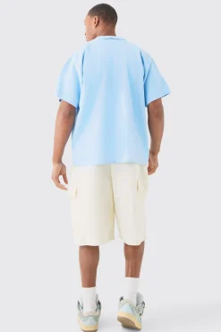 boohooMAN Boxy Oversized Renaissance Drawing Knitted Shirt | UK| Shirts