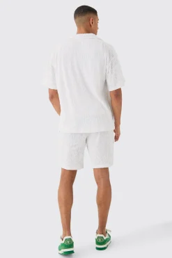 boohooMAN Boxy Ripple Pleated Shirt | UK| Shirts