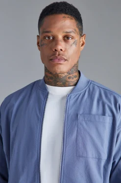 boohooMAN Boxy Technical Stretch Smart Bomber | UK| Coats & Jackets