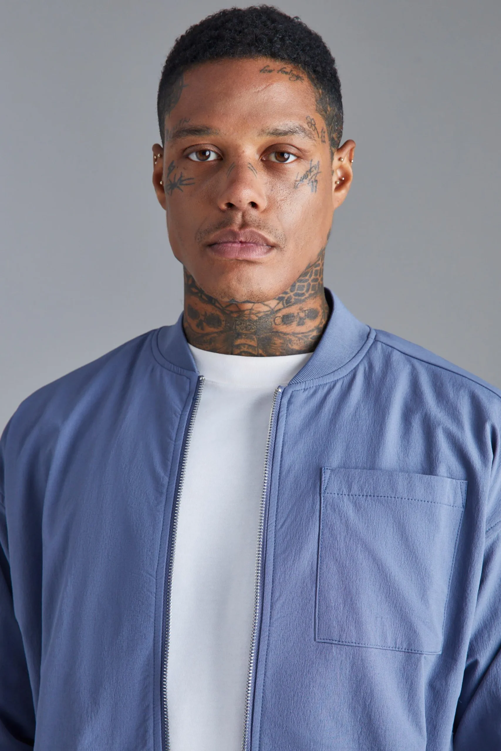 boohooMAN Boxy Technical Stretch Smart Bomber | UK| Coats & Jackets