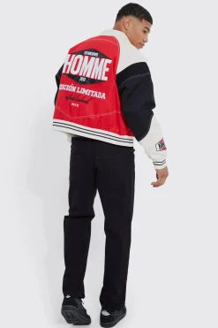 boohooMAN Boxy Twill Biker Panel Moto Jacket | UK| Coats & Jackets