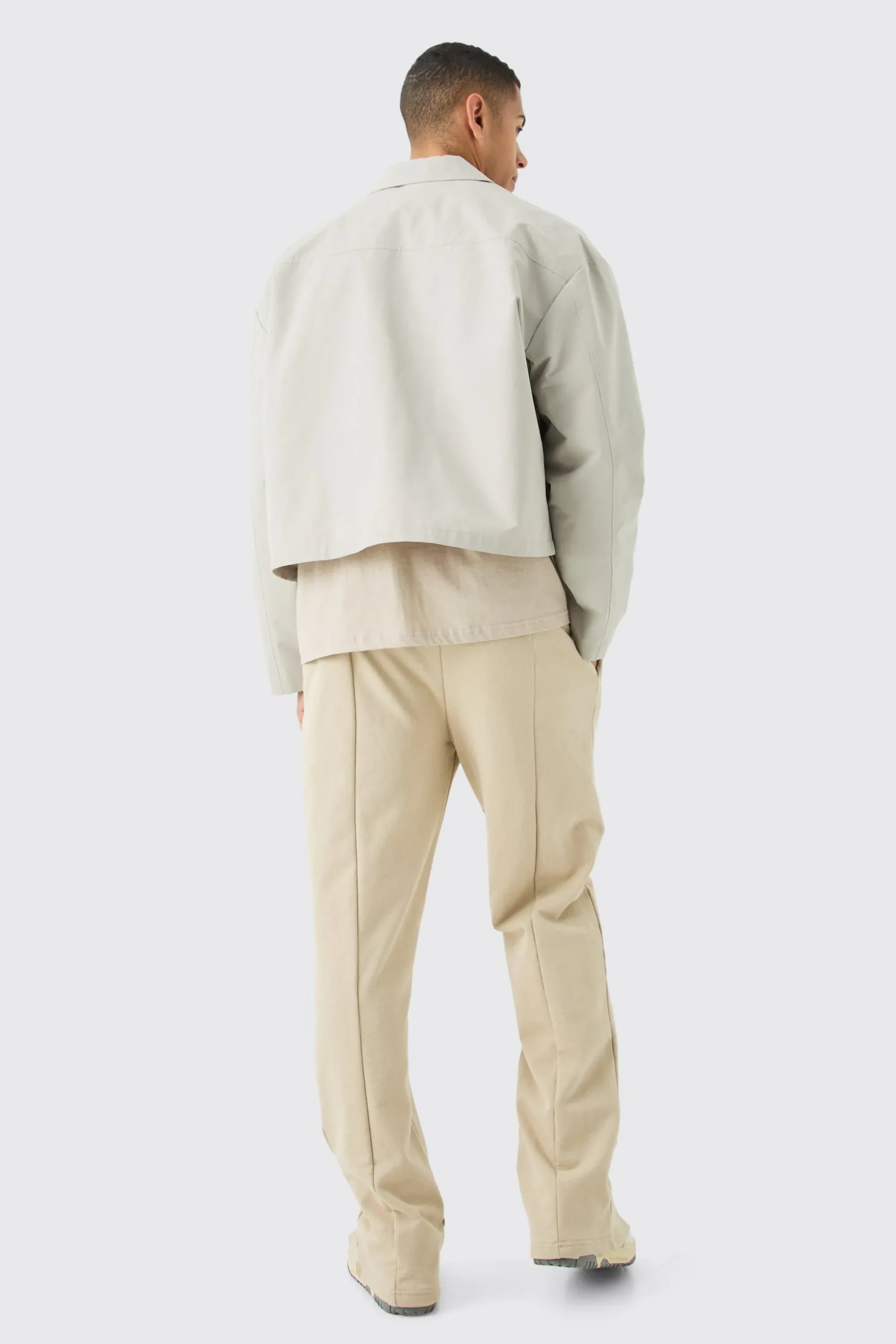 boohooMAN Boxy Twill Harrington Jacket | UK| Coats & Jackets