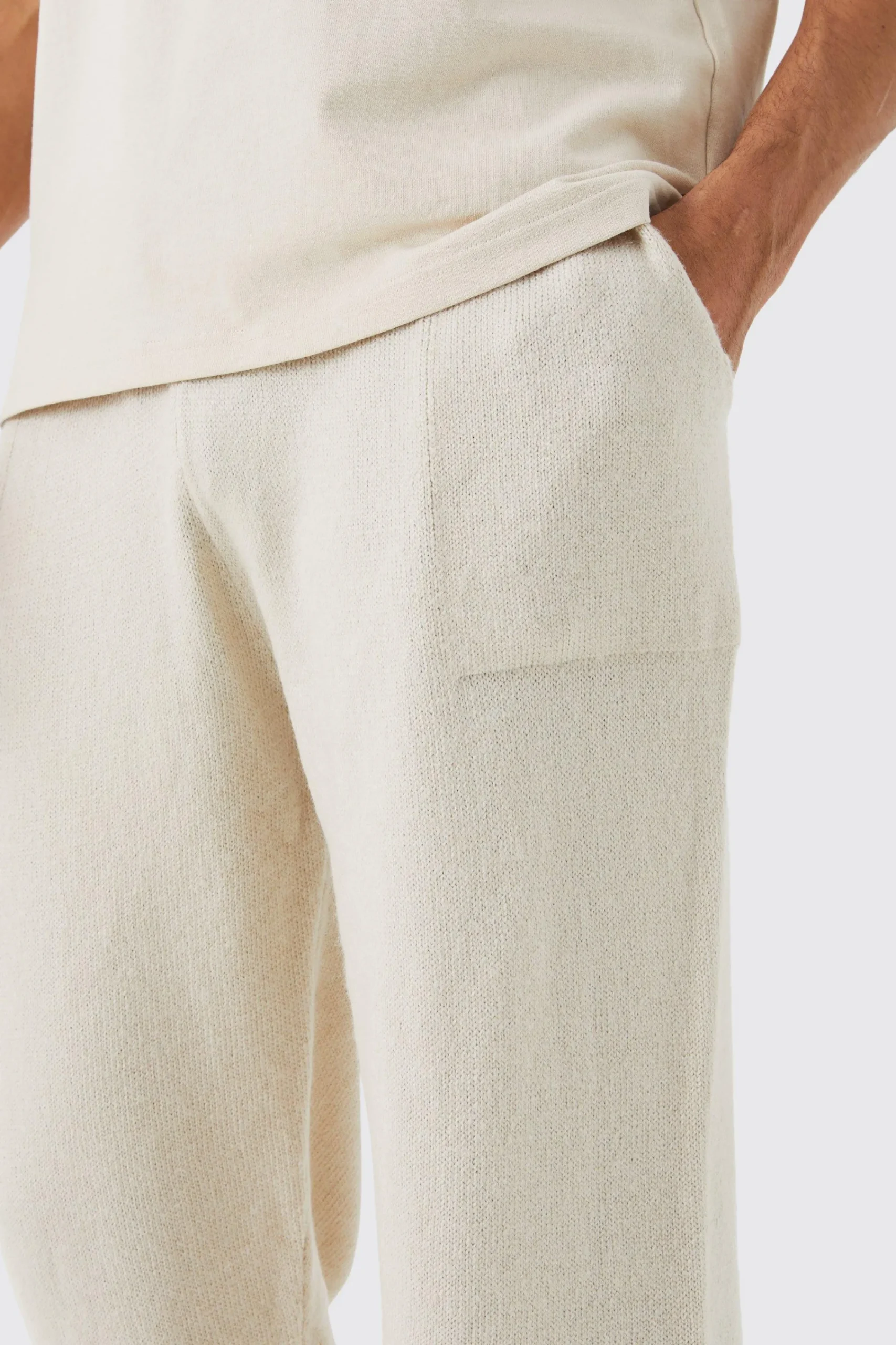 boohooMAN Brushed Relaxed Knitted Joggers | UK| Tracksuits