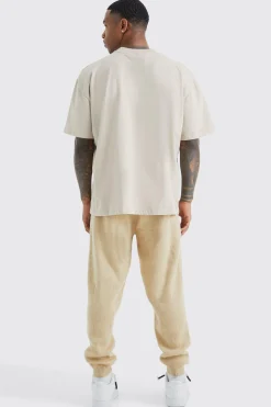 boohooMAN Brushed Ribbed Knitted Joggers | UK| Tracksuits