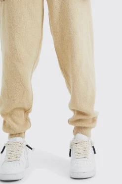 boohooMAN Brushed Ribbed Knitted Joggers | UK| Tracksuits