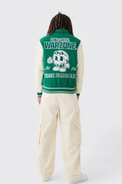 boohooMAN Call Of Duty License Varsity Bomber | UK| Coats & Jackets