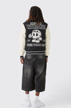 boohooMAN Call Of Duty License Varsity Bomber | UK| Coats & Jackets