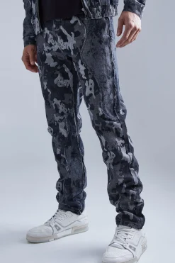 boohooMAN Camo Denim Jacket And Jeans Set | UK| Sets & Co-Ords