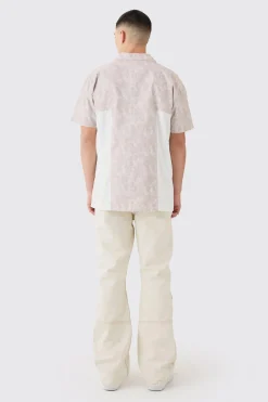 boohooMAN Camo Gusset Detail Shirt | UK| Shirts