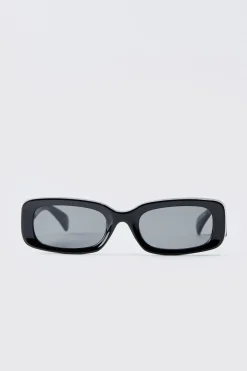 boohooMAN Chunky Plastic Rectangular Sunglasses | UK| Sunglasses