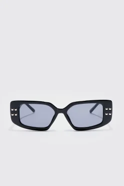 boohooMAN Chunky Rectangle Sunglasses In | UK| Sunglasses