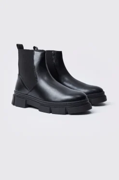 boohooMAN Chunky Track Sole Chelsea Boots | UK| Boots|Smart Shoes