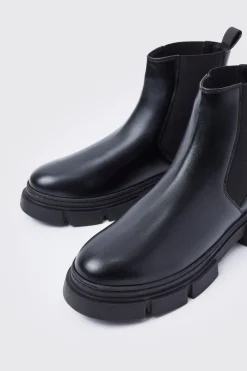 boohooMAN Chunky Track Sole Chelsea Boots | UK| Boots|Smart Shoes