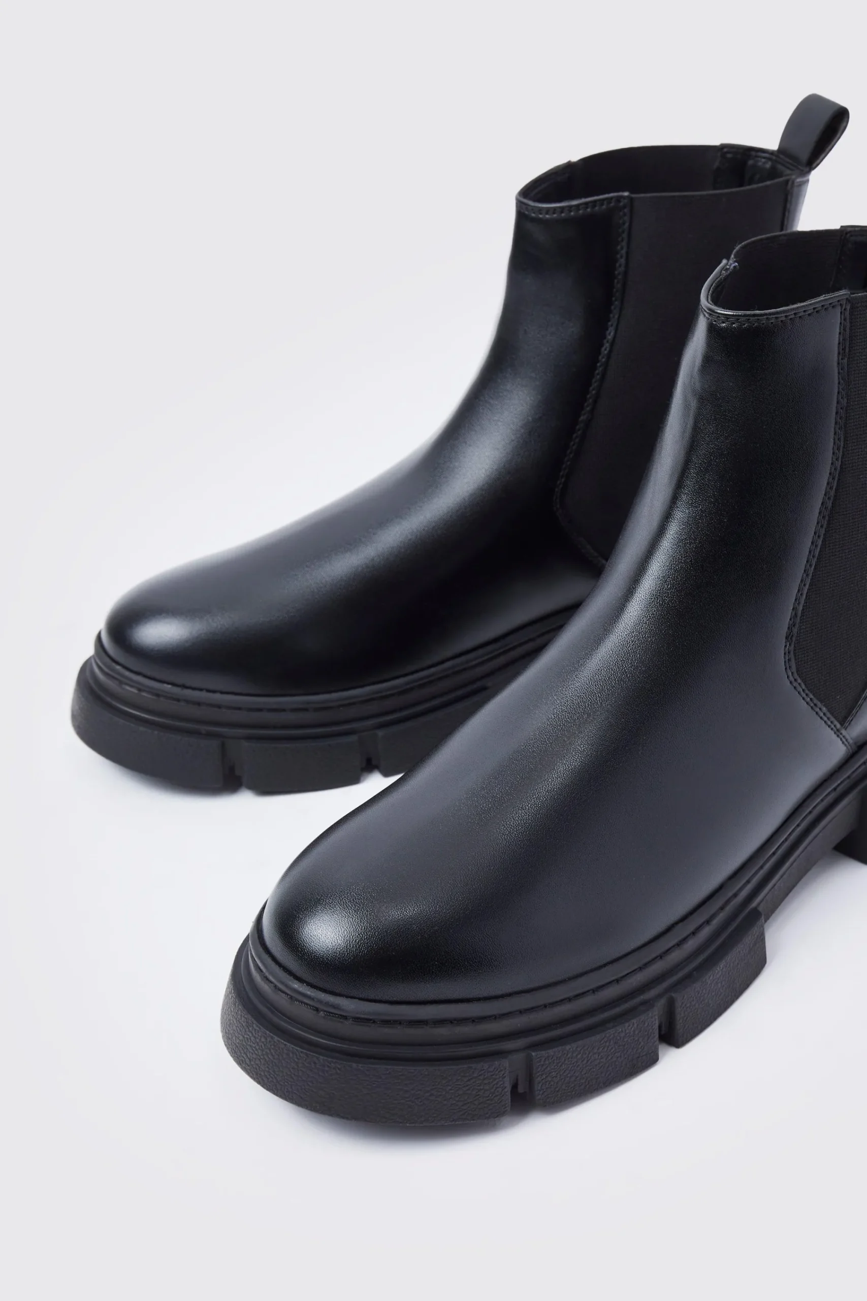 boohooMAN Chunky Track Sole Chelsea Boots | UK| Boots|Smart Shoes