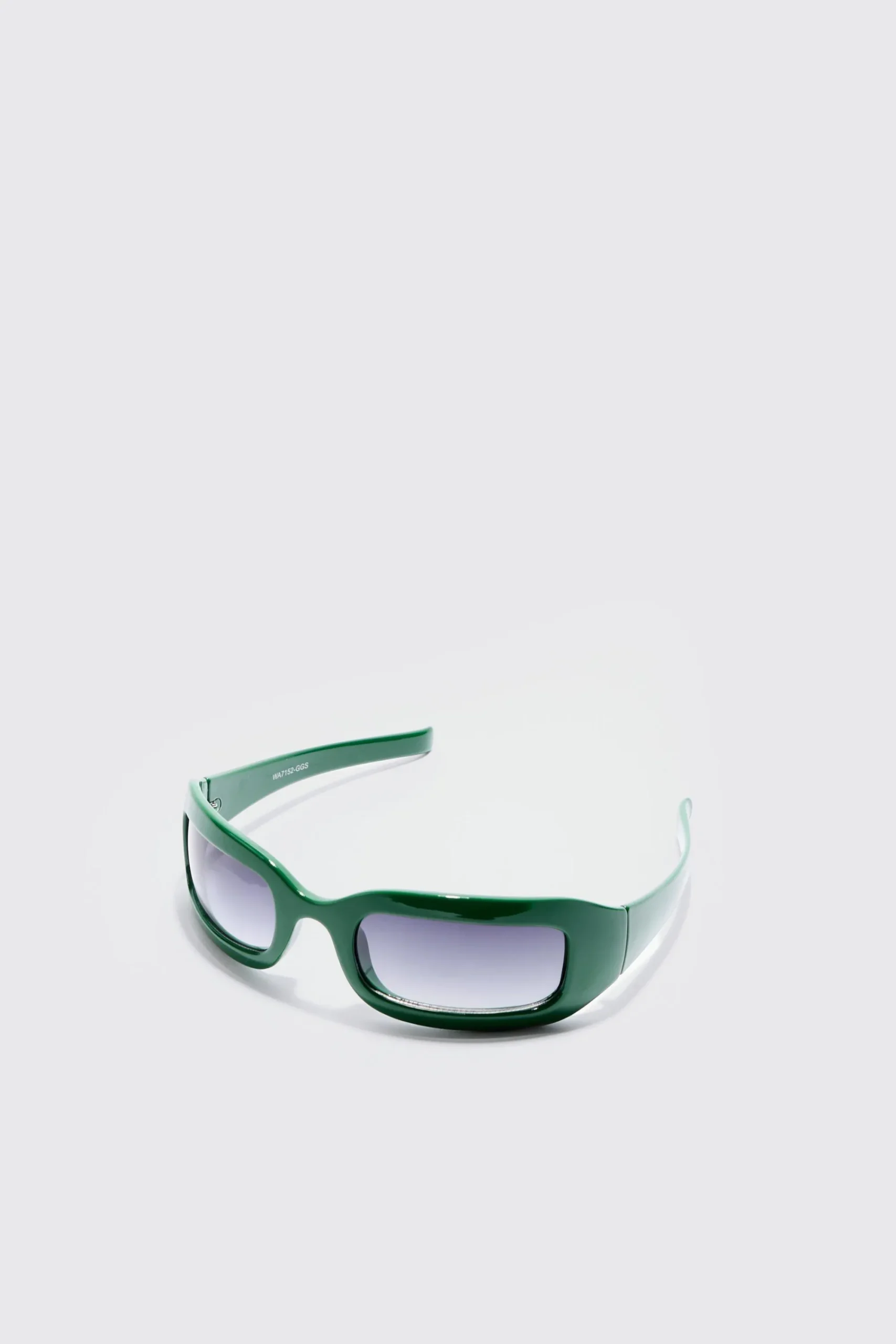 boohooMAN Chunky Wrap Around Rectangle Sunglasses In | UK| Sunglasses