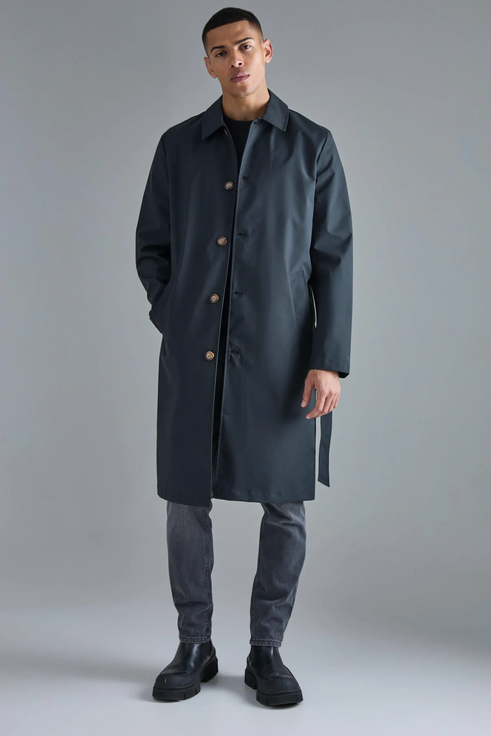 boohooMAN Classic Belted Trench Coat | UK| Coats & Jackets