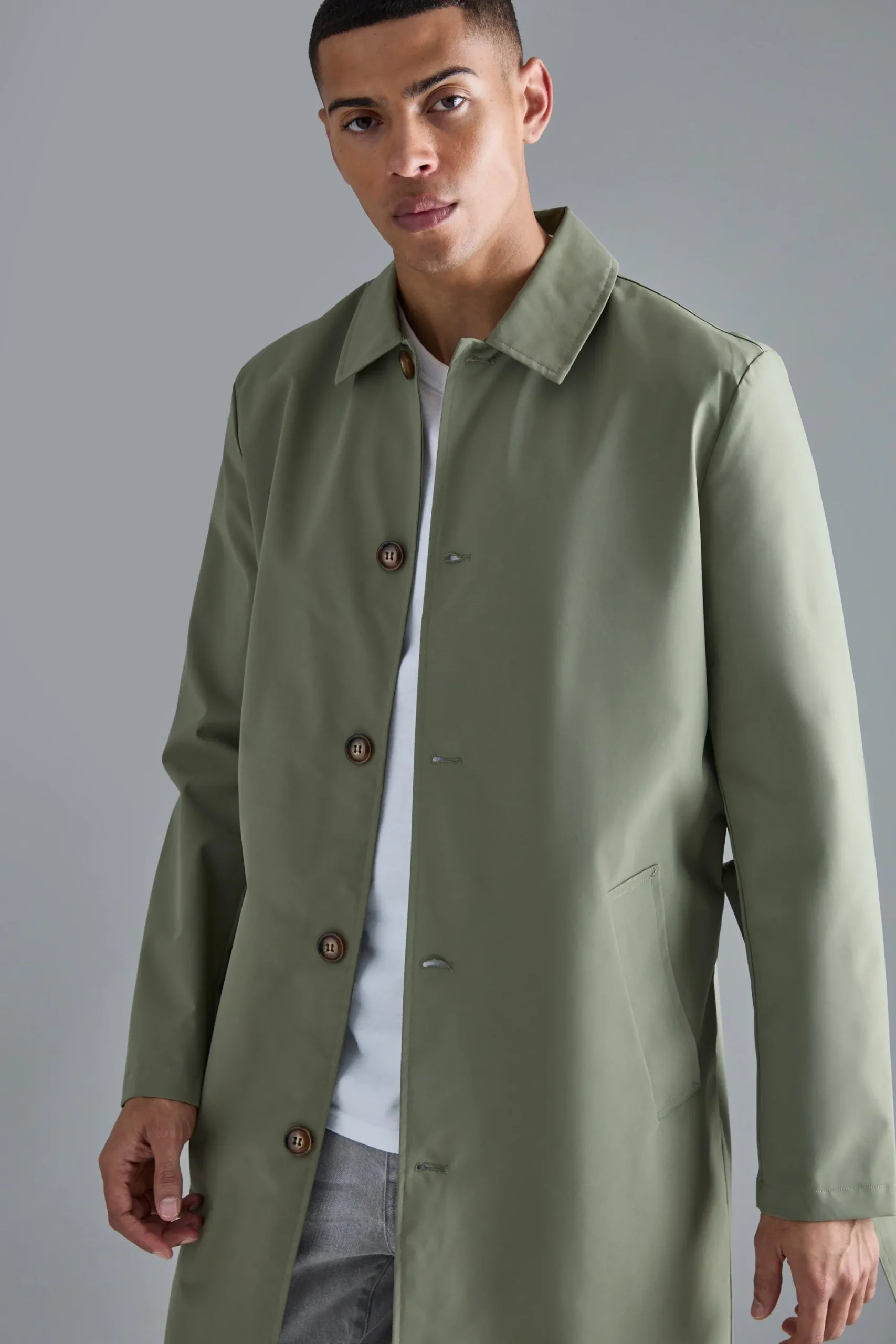 boohooMAN Classic Belted Trench Coat | UK| Coats & Jackets