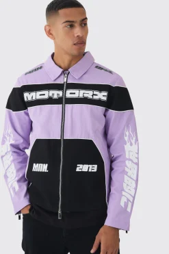 boohooMAN Collared Twill Moto Jacket | UK| Coats & Jackets