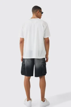 boohooMAN Collarless Mesh Twenty Shirt | UK| Shirts