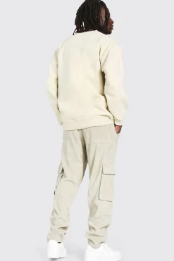 boohooMAN Corduroy Straight Leg Cargo Trouser | UK| Trousers