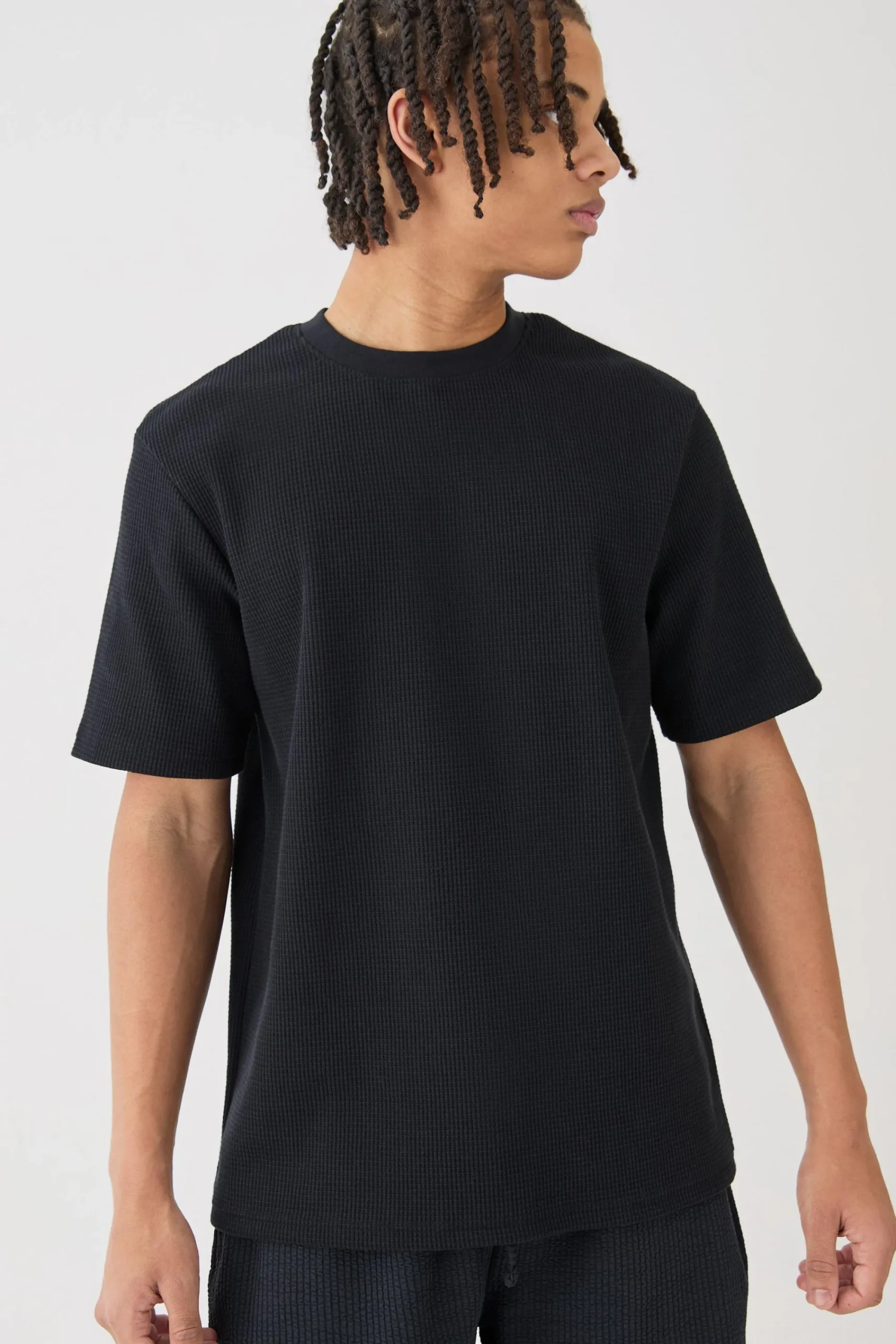Core Waffle T-shirt | UK^boohooMAN Best