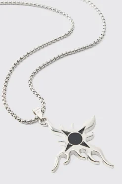 boohooMAN Cross Pendant Necklace In | UK| Jewellery & Watches
