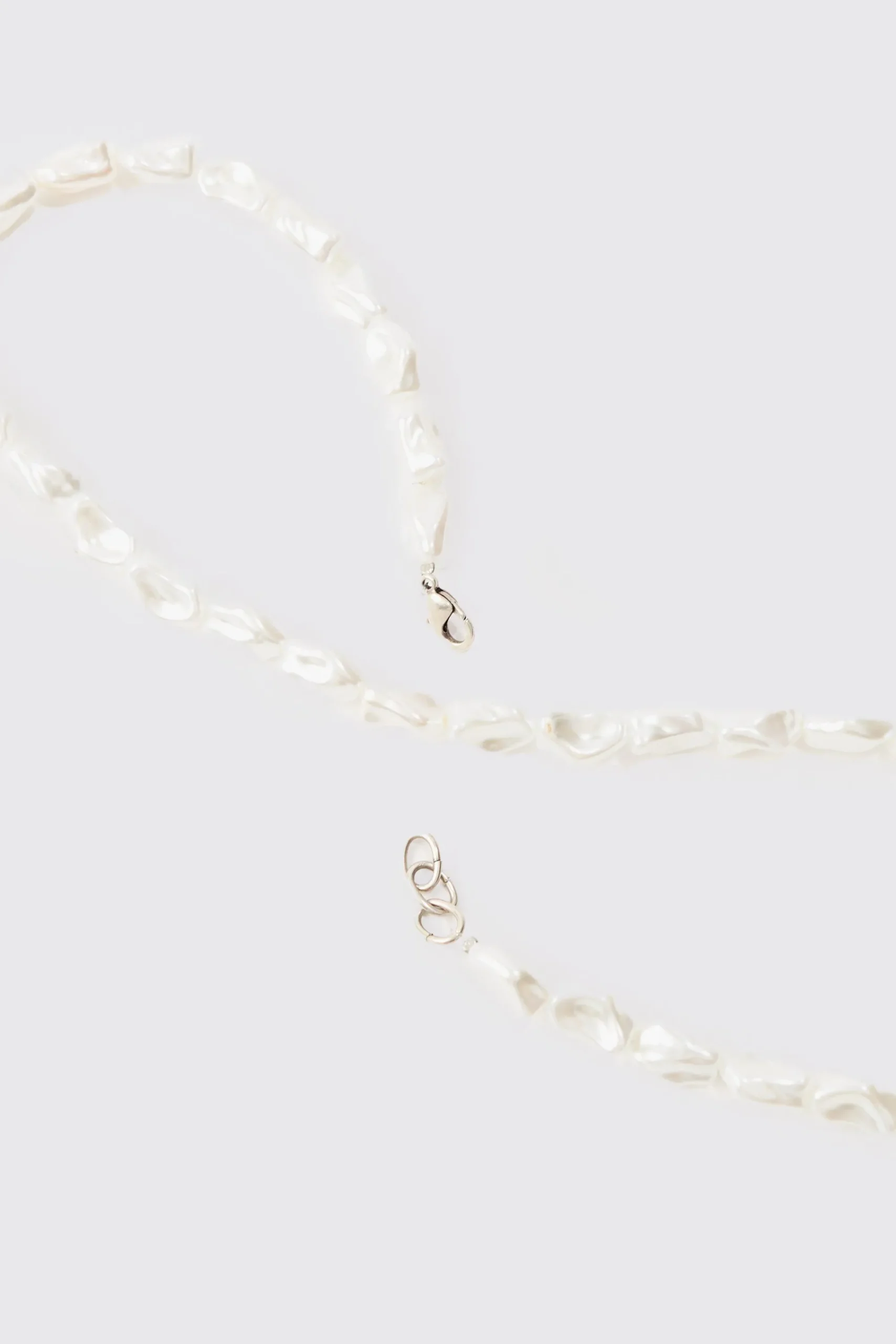 boohooMAN Crushed Pearl Effect Necklace | UK| Jewellery & Watches