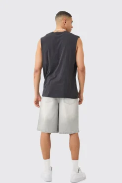 boohooMAN Denim Jorts In | UK| Shorts