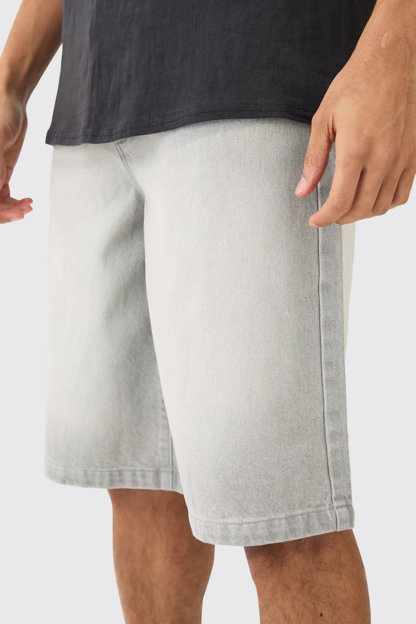 boohooMAN Denim Jorts In | UK| Shorts