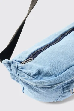 boohooMAN Denim Sling Bag | UK| Bags & Wallets