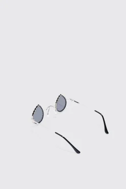 boohooMAN Diamante Tear Drop Sunglasses | UK| Sunglasses