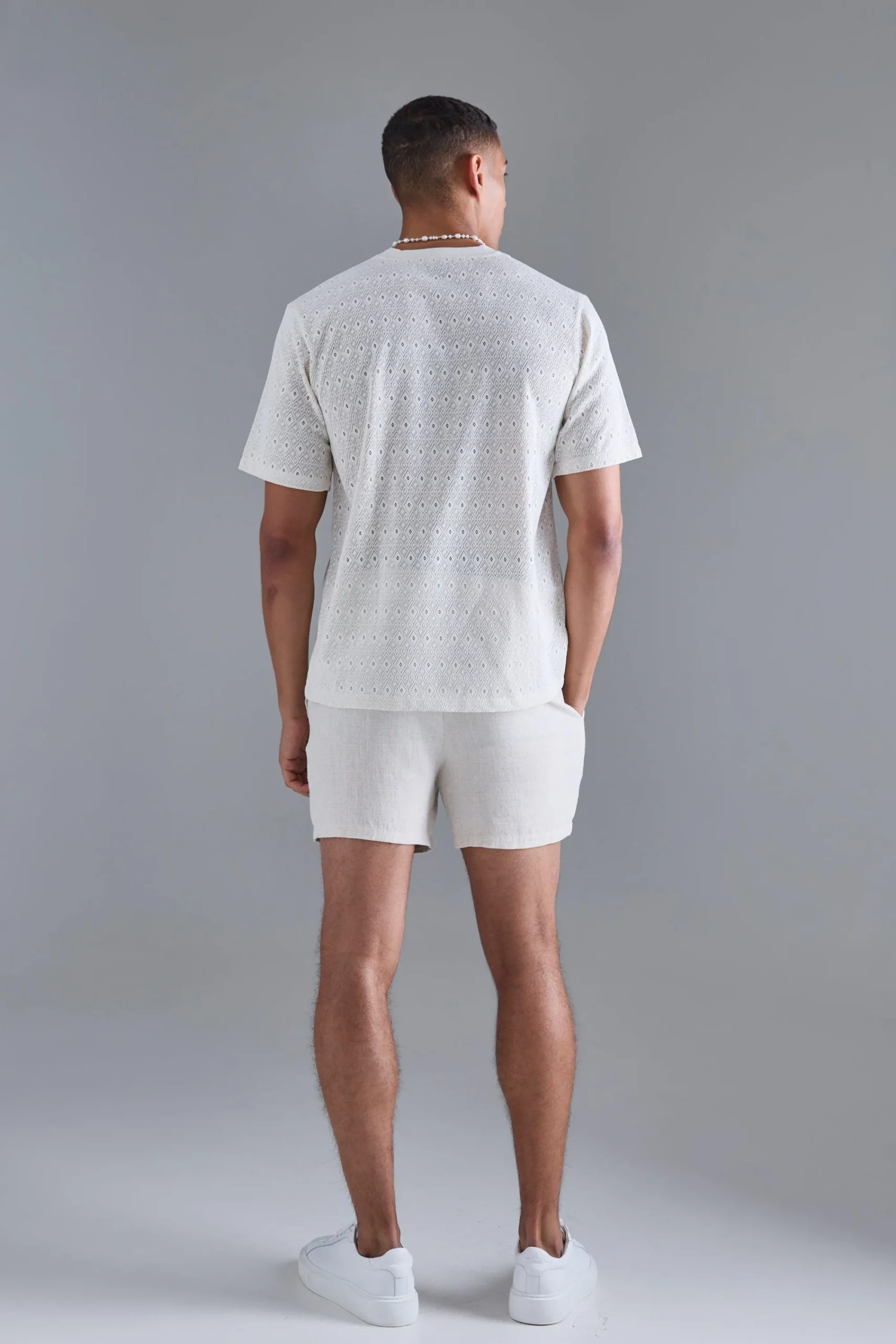 Diamond Crochet T-shirt | UK^boohooMAN Best