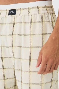 boohooMAN Double Waistband Relaxed Lounge Bottoms | UK| Loungewear