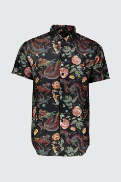 boohooMAN Dragon Print Short Sleeve Shirt | UK| Shirts